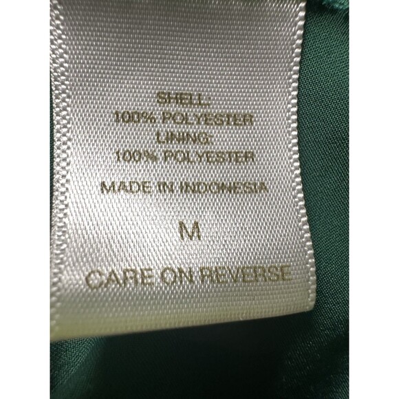 New York & Co‎ Eva Mendes Green Floral 3/4 Sheer Sleeve Dress Women's MEDIUM - Picture 8 of 12